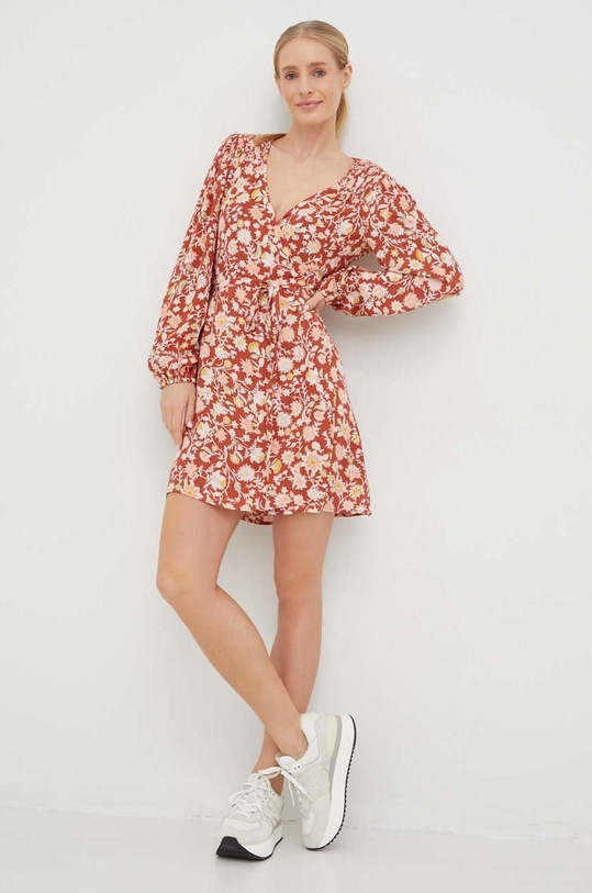 Billabong sukienka F3DR02BIF2 pomarańczowy AW22