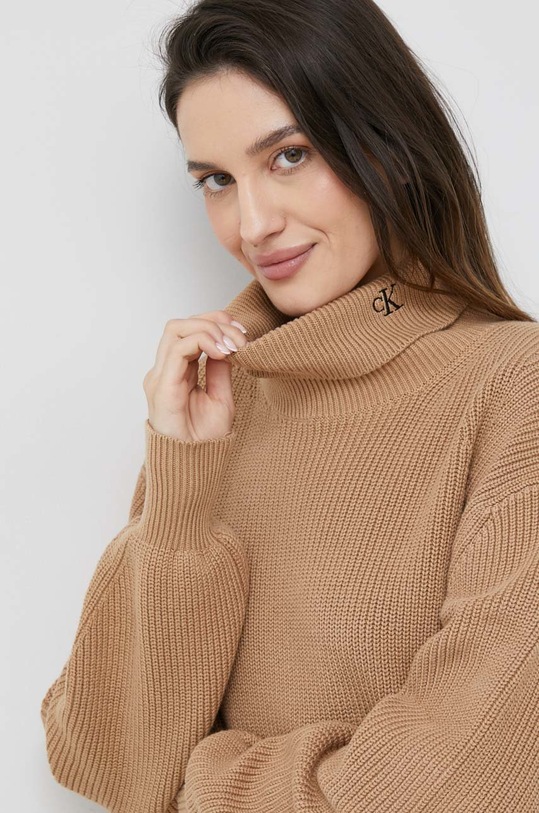Calvin Klein Jeans sukienka beżowy J20J220002.9BYY