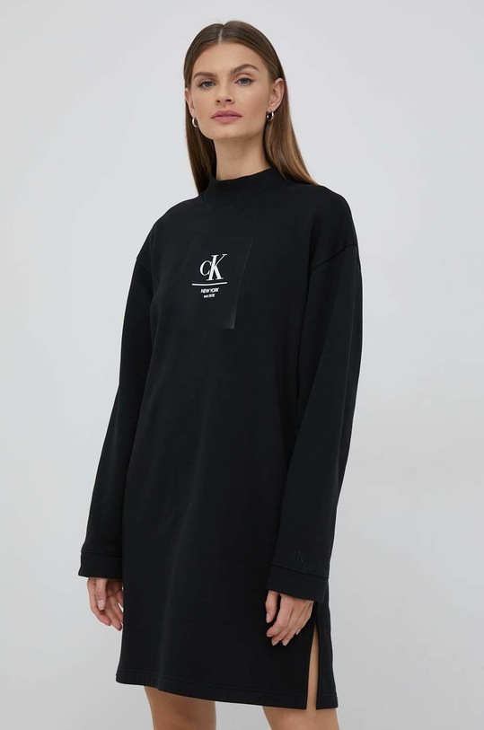 Calvin Klein Jeans sukienka długi czarny J20J219861.9BYY