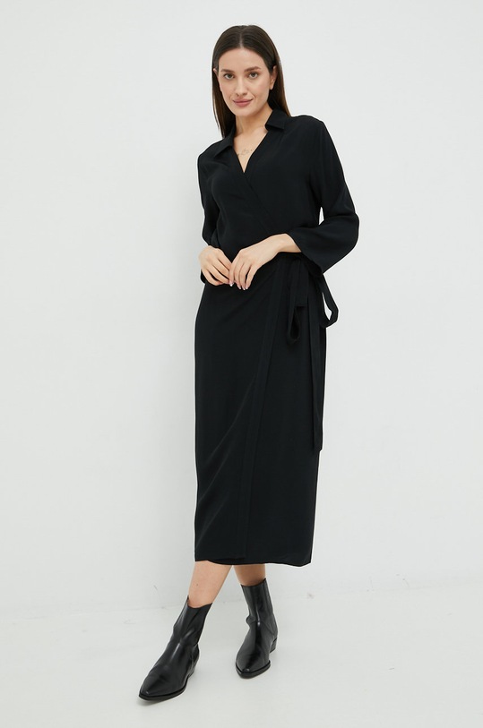 Sisley rochie maxi negru 4B5FLV01Y.100