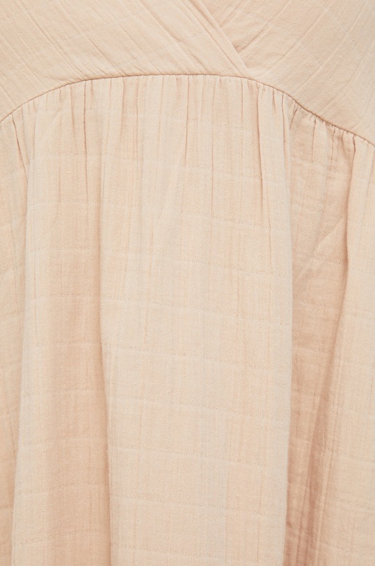 United Colors of Benetton rochie din bumbac 4FDTDV01Y.0B9 bej