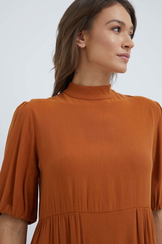 United Colors of Benetton sukienka pomarańczowy 45I5DV025.37D