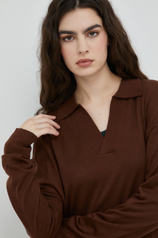 G-Star rochie din lână maro D22133.B692