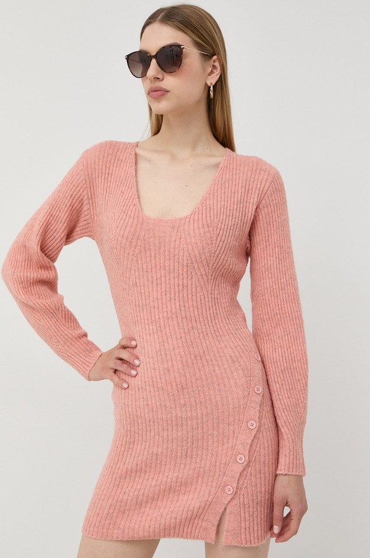 Bardot sukienka z elastanem różowy 58127DB.PEACH