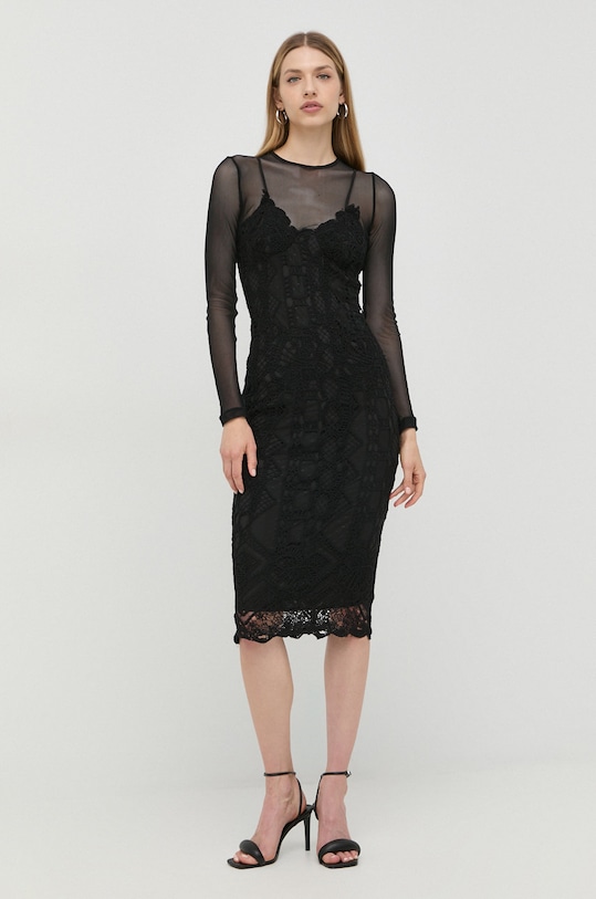 Šaty Bardot 58181DB.BLACK čierna AW22