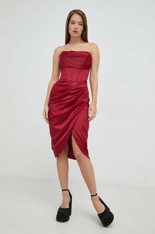 Bardot rochie 57593DB2.BURGUNDY rosu AW22