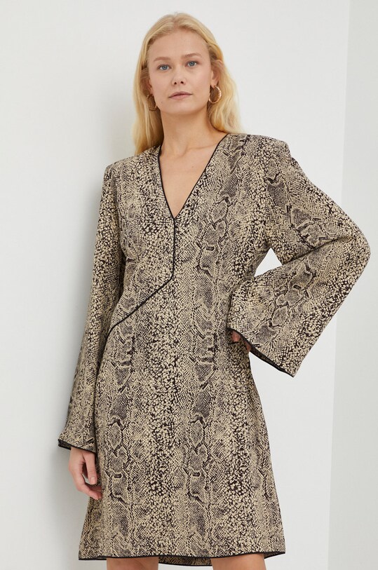 By Malene Birger sukienka casual brązowy Q71094004