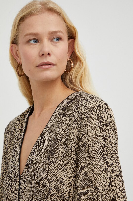 By Malene Birger sukienka brązowy Q71094004