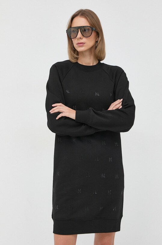 Karl Lagerfeld sukienka 226W1353 czarny AW22