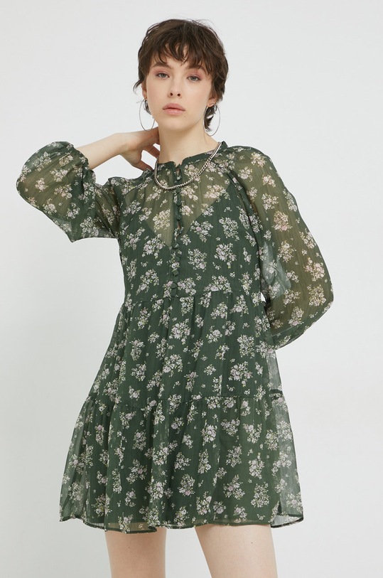 Abercrombie & Fitch sukienka KI159.2558.306 zielony AW22