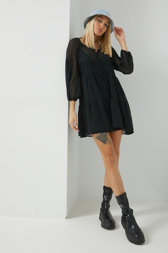 Φόρεμα Abercrombie & Fitch KI159.2558.900 μαύρο AW22