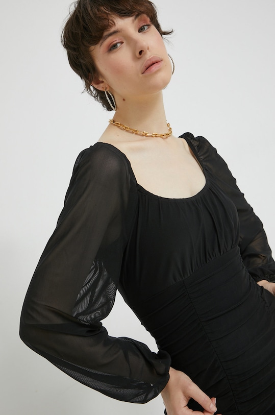 Hollister Co. sukienka z elastanem czarny KI359.2342.900