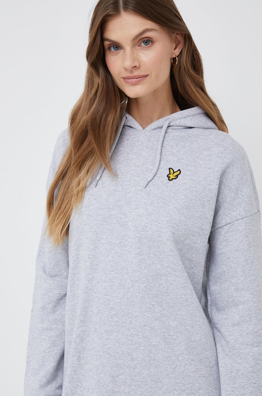 Памучна рокля Lyle & Scott сив DRW1700V.D24