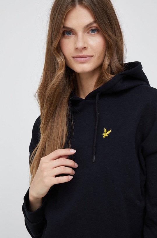 Памучна рокля Lyle & Scott черен DRW1700V.Z865