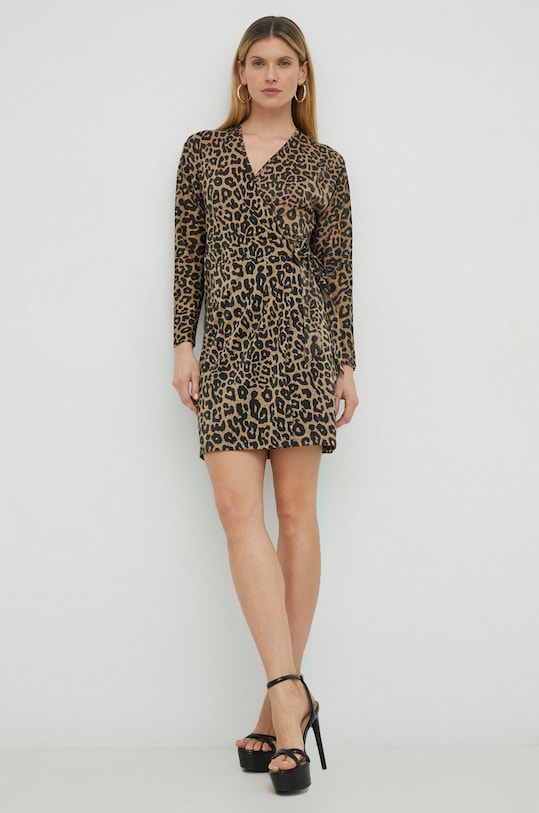 Liu Jo sukienka WF2233.J4039 brązowy AW22