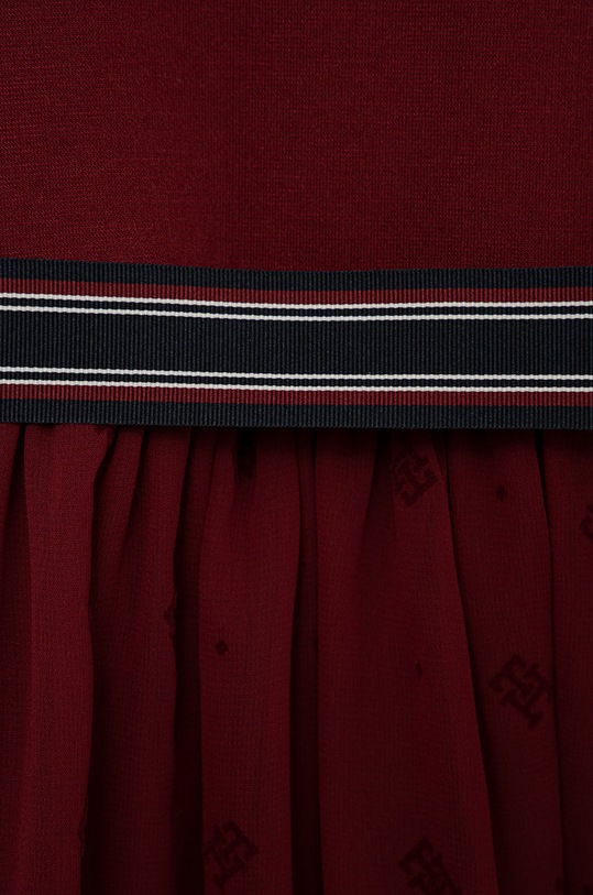 Dievča Dievčenské šaty Tommy Hilfiger KG0KG06887.9BYY burgundské