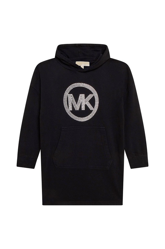 Michael Kors sukienka bawełniana dziecięca R12123.114.150 czarny AW22