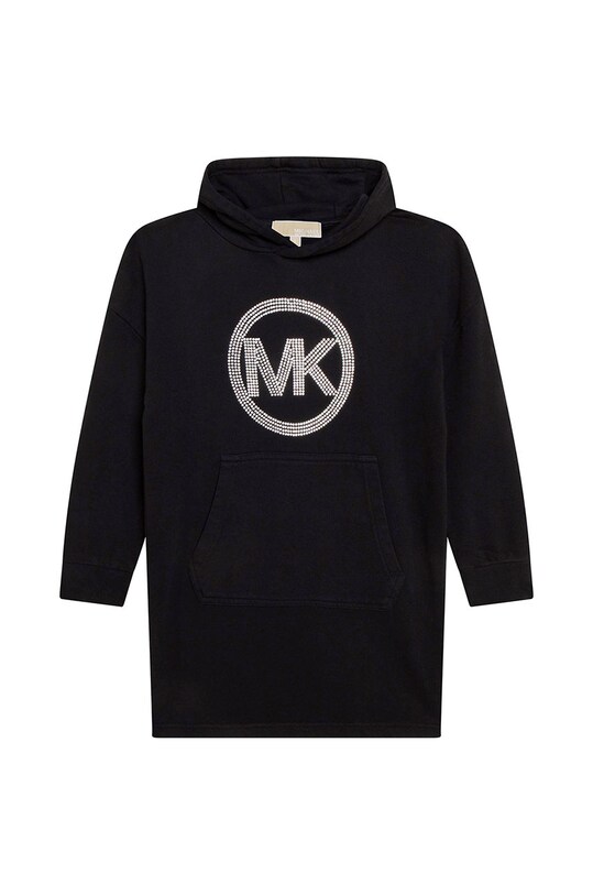 Michael Kors sukienka bawełniana dziecięca R12123.156 czarny AW22