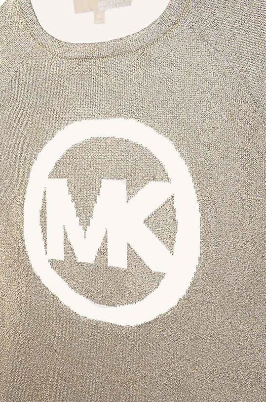 Otroška bombažna obleka Michael Kors zlata R12127.114.150