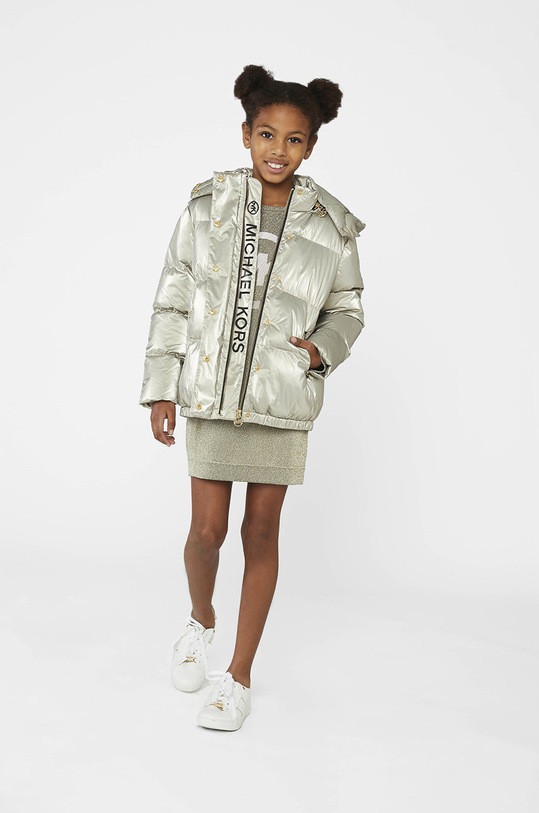 Dětské bavlněné šaty Michael Kors mini zlatá R12127.156