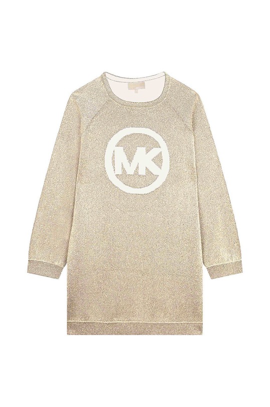 Dětské bavlněné šaty Michael Kors R12127.156 zlatá AW22