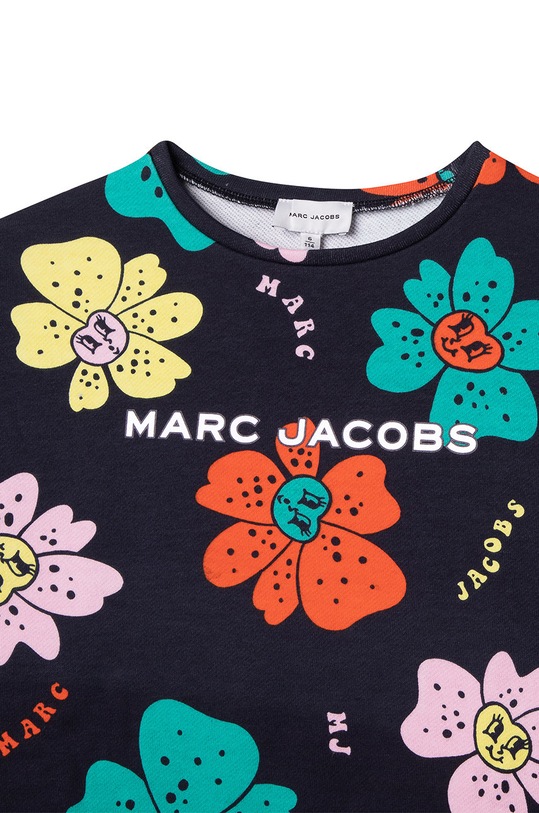 Marc Jacobs rochie din bumbac pentru copii bleumarin W12424.G.114.150