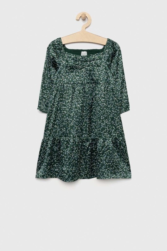 Dívčí šaty Abercrombie & Fitch midi zelená KI259.2904