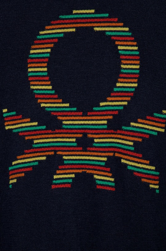Băieți United Colors of Benetton pulover pentru copii din amestec de lana 1141H100H.P bleumarin
