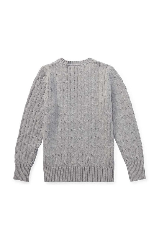 Chłopiec Polo Ralph Lauren sweter bawełniany dziecięcy 323702674041 szary