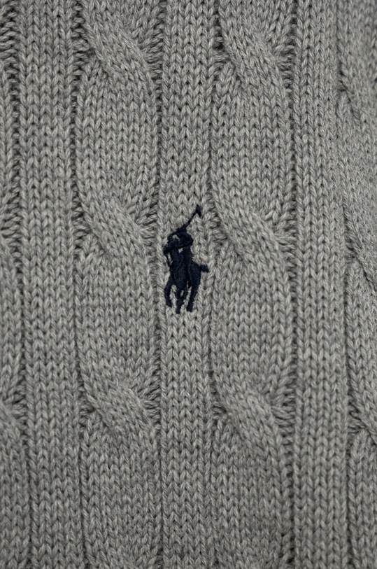 Polo Ralph Lauren sweter bawełniany dziecięcy szary 323702674041
