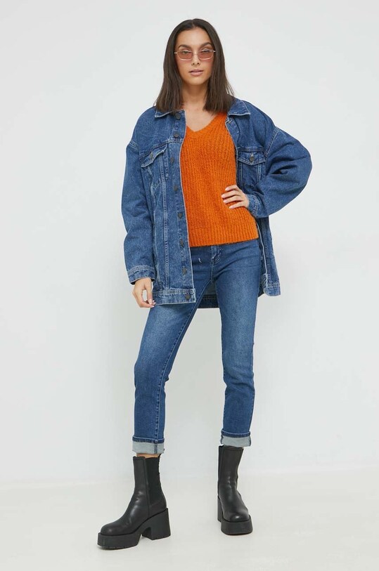 Vila pulover 14075862.BurntOrang portocaliu AW22