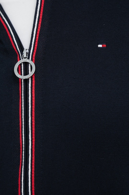 Bavlněný kardigan Tommy Hilfiger WW0WW34884.9BYY námořnická modř