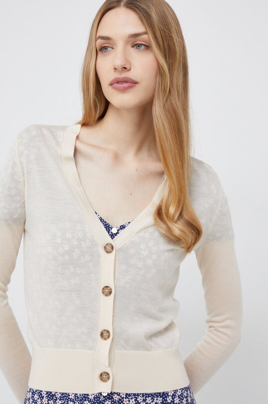 Шерстяной кардиган Calvin Klein бежевый K20K204449.9BYY