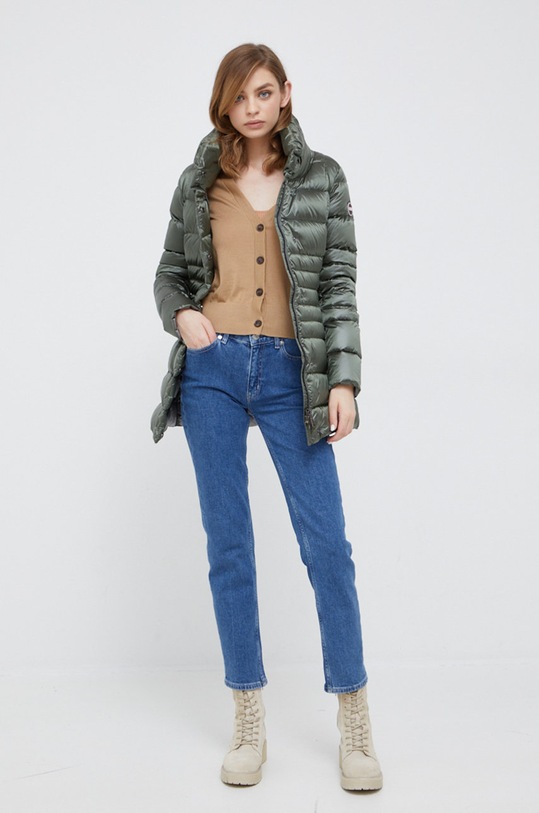 Calvin Klein kardigan wełniany K20K204449.9BYY brązowy AW22