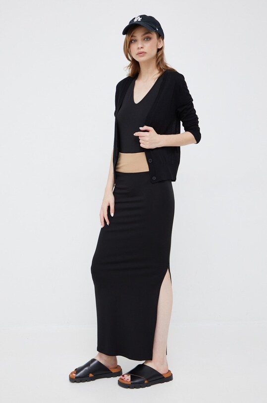 Calvin Klein cardigan din lana K20K204449.9BYY negru AW22