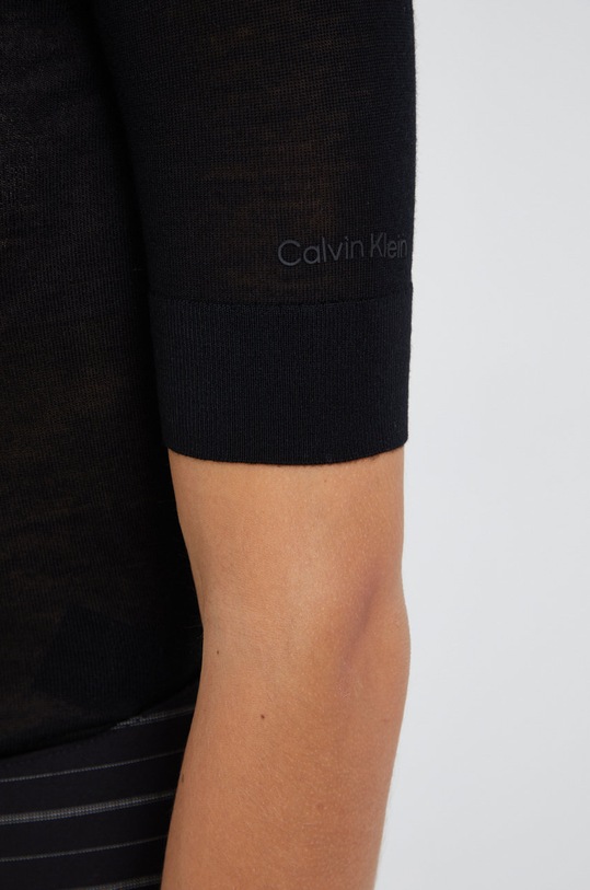 Calvin Klein sweter wełniany K20K204140.9BYY czarny