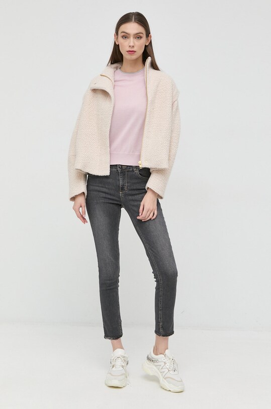 Emporio Armani sweter wełniany 6L2MTI.2M03Z fioletowy AW22