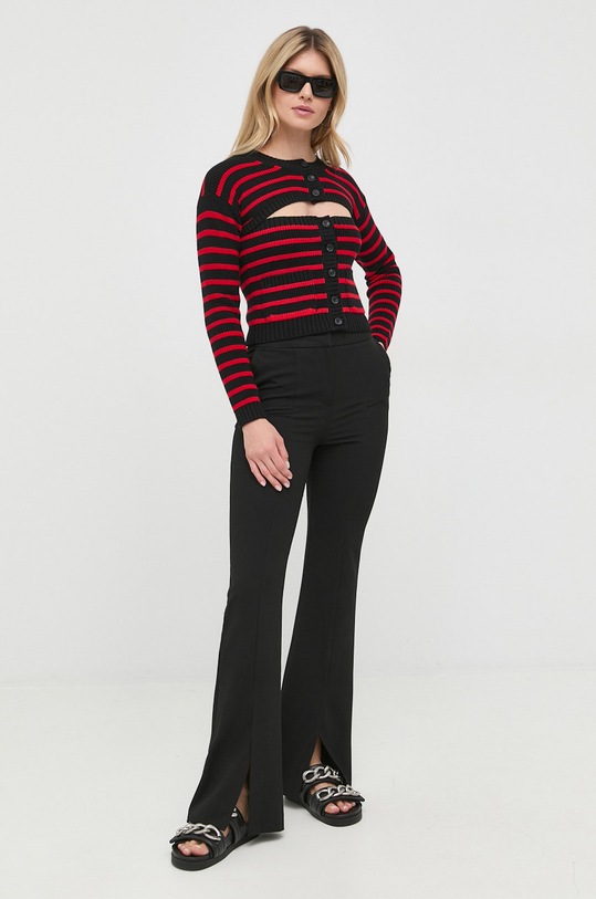 Vlněný svetr Red Valentino 1R3KA04H6K2 černá AW22