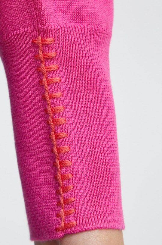 PS Paul Smith sweter wełniany W2R.156N.J30929 różowy