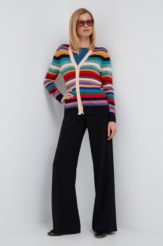 PS Paul Smith cardigan din lana W2R.180N.J30930 multicolor AW22