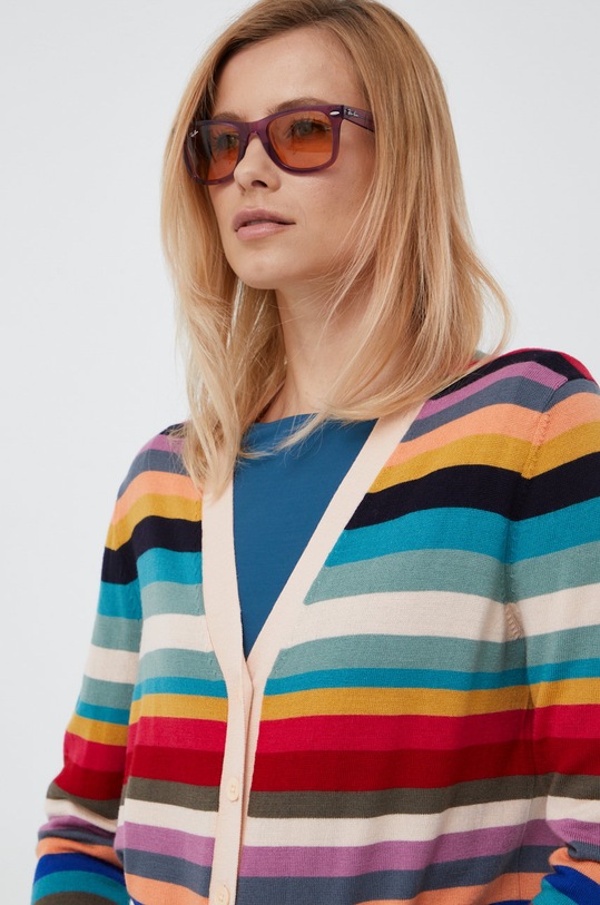 PS Paul Smith cardigan din lana multicolor W2R.180N.J30930