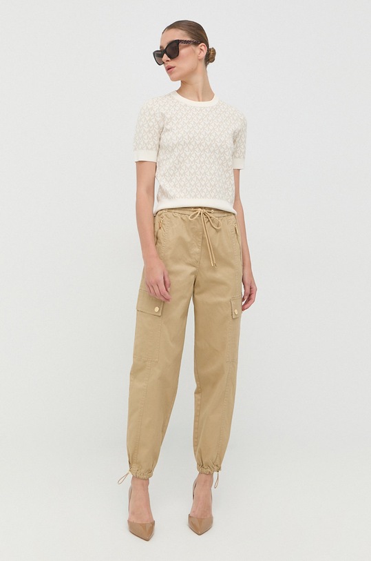 Svetr MICHAEL Michael Kors MH1604L5KZ béžová SS24