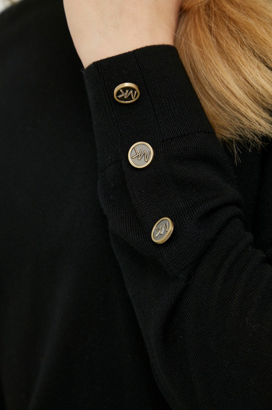 Volnen pulover MICHAEL Michael Kors MU260EF4VR črna