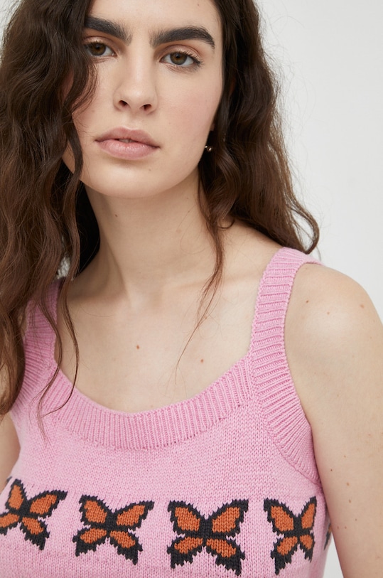 Levi's tricou din amestec de lana A3200.0000 roz