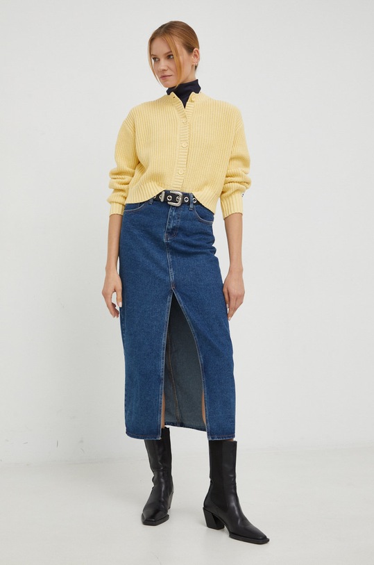 Kardigán Levi's A3235.0000 žltá AW22