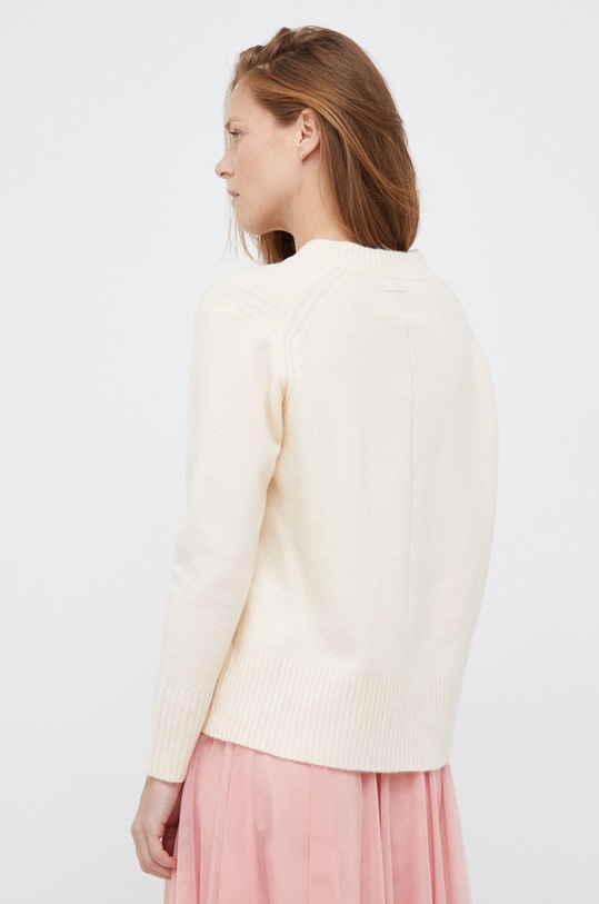 Odzież Pepe Jeans sweter z domieszką wełny PL701887.804 beżowy