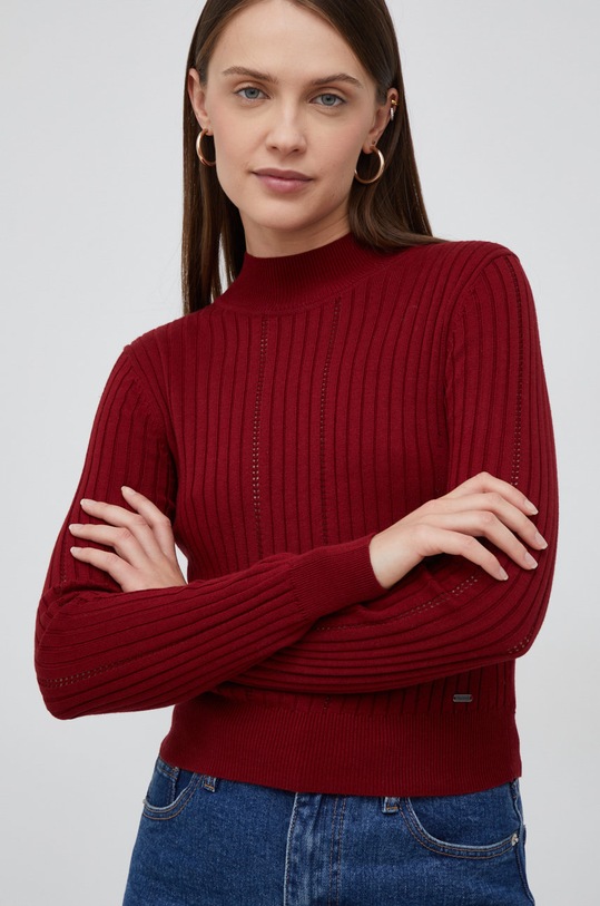 Pepe Jeans sweter pozostałe bordowy PL701879.286