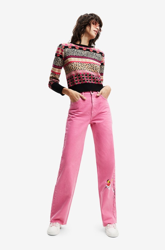Odzież Desigual sweter 22WWJF72 multicolor