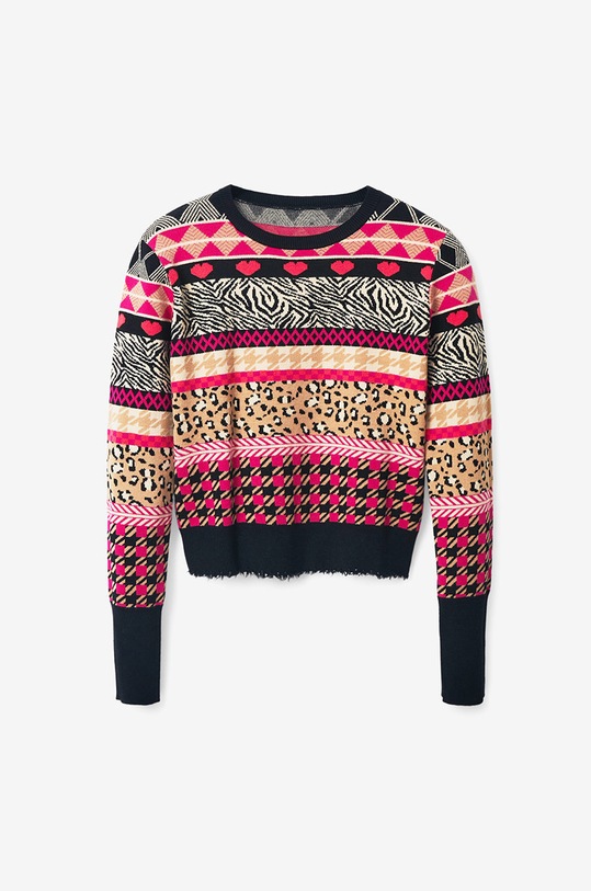 Desigual sweter 22WWJF72 multicolor