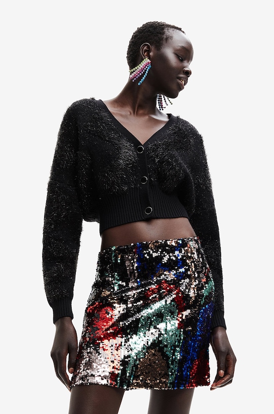 Desigual kardigan pozostałe czarny 22WWJF79
